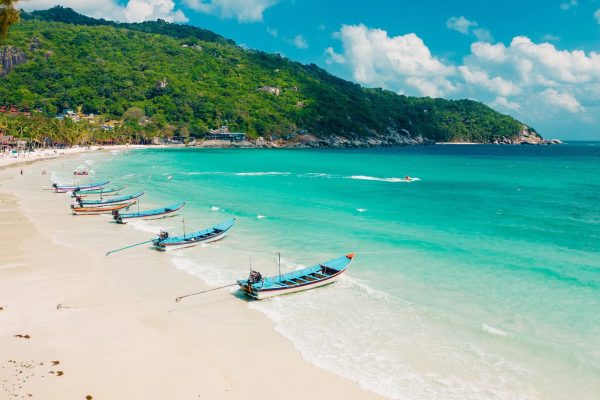 Amazing,Aerial,View,Of,Haad,Rin,Beach,In,Koh,Phangan.